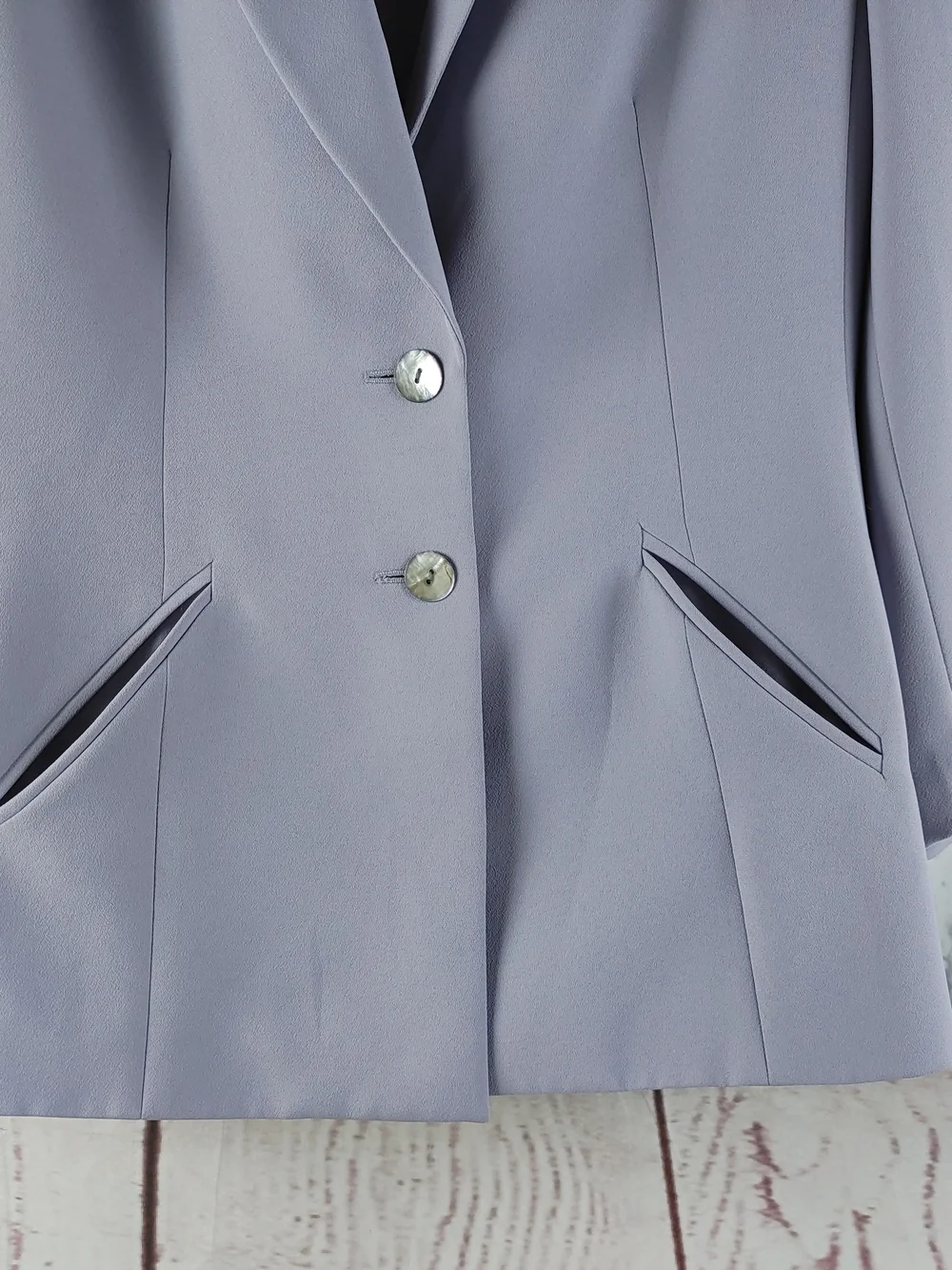 Le Suit Women's Lavender Two-Piece Blazer & Skirt Set